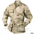 Men's 3 colors desert camo 4 pockets BDU military shirt for US army